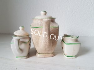 画像12: 陶器製トイティーセット