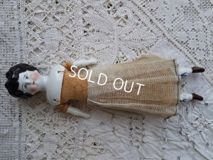 アンティーク ブロンド ブルーアイズ チャイナヘッドドール