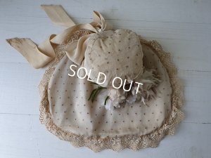 画像10: 布花付ドールハット
