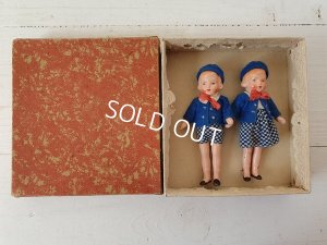 画像13: ドイツ製ペインテッドペアビスクドール