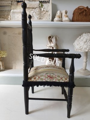 画像2: ナポレオン三世スタイルドールチェア