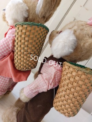 画像20: アンティークペアイースターバニー