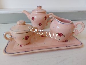 画像16: おままごと陶器ポットとクリーマーセット