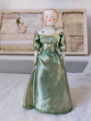 画像4: アンティークブロンドビスクヘッドドール