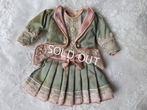 画像2: ロココストローハット付ドールドレス