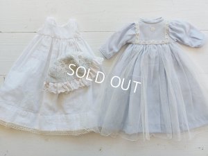 画像2: アンティークレースドールドレス&ボネ