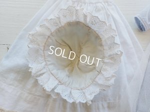 画像8: アンティークレースドールドレス&ボネ