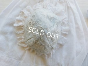 画像7: アンティークレースドールドレス&ボネ