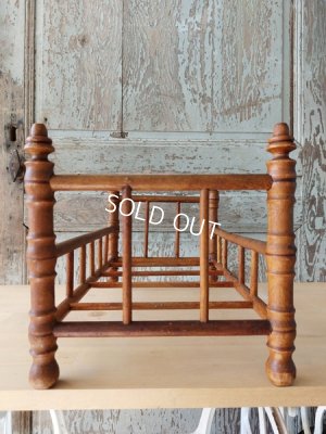 画像7: アンティークドールベッド