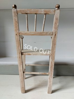 画像4: アンティーク白いドールチェア