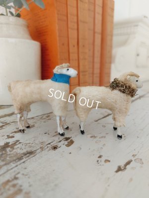 画像6: アンティーク羊ペアオーナメント