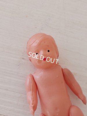 画像17: セルロイドドール付きドールベッド