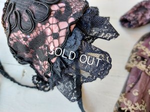 画像13: アンティークレースドールドレス&ボネ