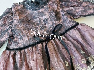 画像11: アンティークレースドールドレス&ボネ