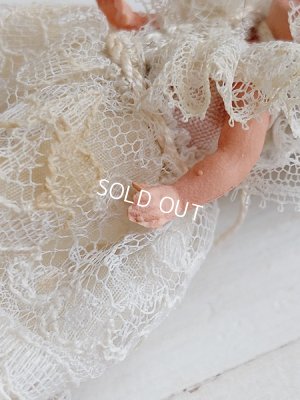 画像4: アンティークレースドール天蓋ベッド