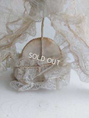 画像6: アンティークレースドール天蓋ベッド