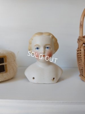 画像4: アンティークブロンドチャイナヘッドドール