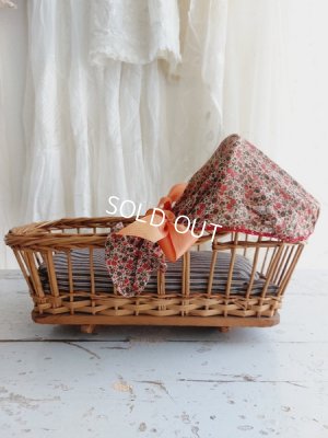 画像7: アンティーク籐ドールベッド