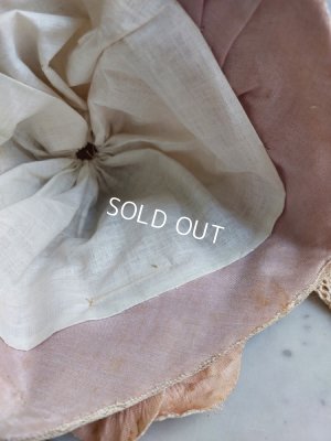 画像12: アンティーク布花ドールボネ