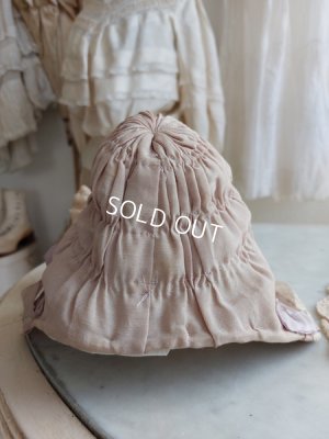 画像5: アンティーク布花ドールボネ