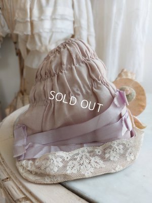 画像4: アンティーク布花ドールボネ