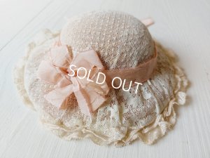 画像15: アンティークレースドールドレス&ボネ