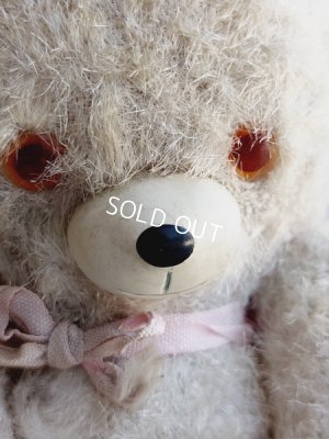 画像2: アンティーク小さなホワイトテディベア
