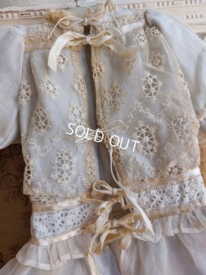 画像11: アンティークレースドールドレス&ボネ
