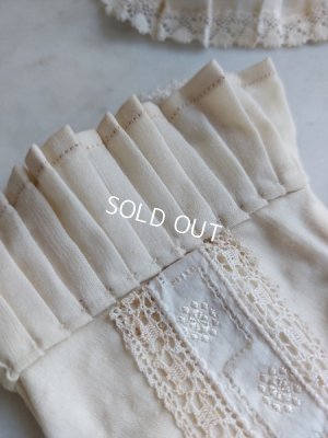 画像6: アンティーク小さなドール用ドレスとボネ