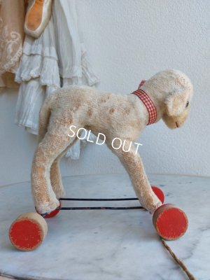 画像8: シュタイフ車輪付羊