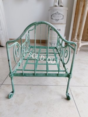 画像20: アンティークアイアンドールベッド