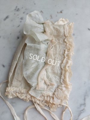 画像7: アンティークレースドールドレス＆ボンネット