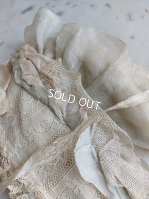 画像10: アンティークレースドールドレス＆ボンネット