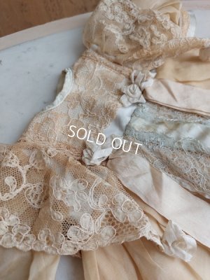 画像20: アンティークレースドールドレス＆ボンネット