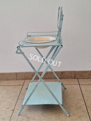 画像10: アンティークブリキウォッシュタブテーブルセット