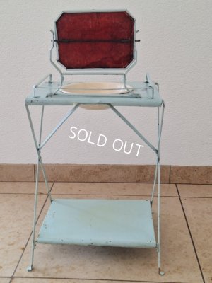 画像11: アンティークブリキウォッシュタブテーブルセット