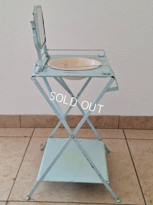 画像12: アンティークブリキウォッシュタブテーブルセット