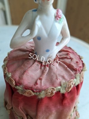 画像16: アンティークロココ装飾ドレスハーフドール