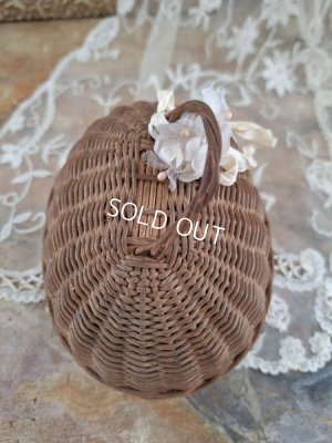 画像6: アンティークエッグ型ドールバスケット