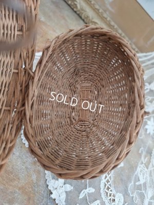 画像8: アンティークエッグ型ドールバスケット