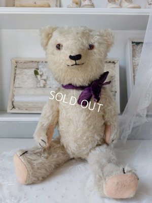 画像2: アンティークホワイトテディベア
