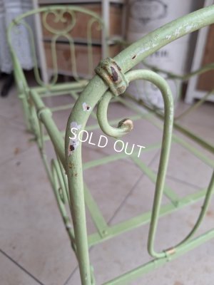 画像14: アンティークアイアンドールベッド