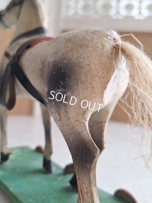 画像10: アンティーク小さな木馬