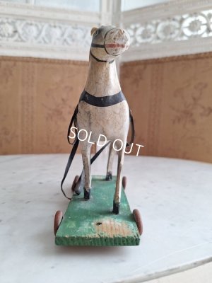 画像3: アンティーク小さな木馬