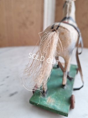 画像4: アンティーク小さな木馬