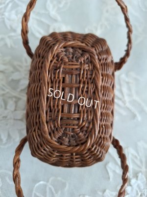 画像13: レア小さなドールバスケット