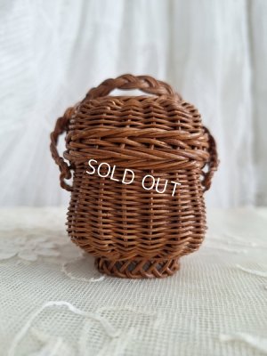 画像9: レア小さなドールバスケット