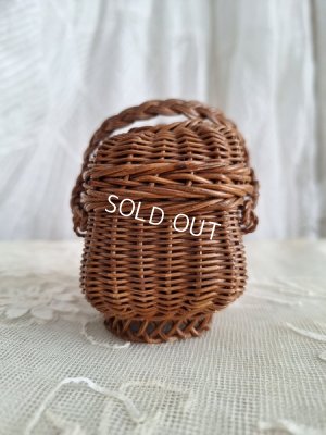 画像10: レア小さなドールバスケット