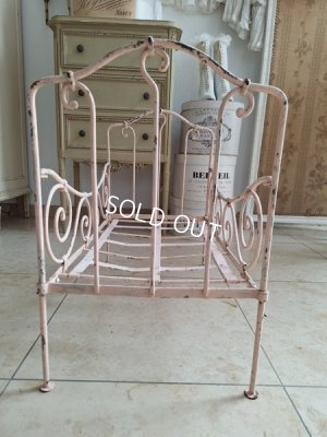 画像8: アンティークアイアン製ドールベッド