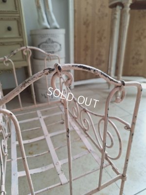 画像13: アンティークアイアン製ドールベッド